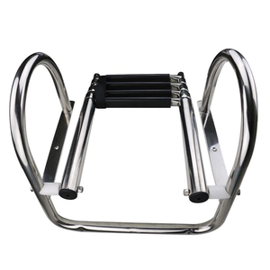 Offre spéciale Échelle de bateau ponton à <span class=keywords><strong>4</strong></span> <span class=keywords><strong>marches</strong></span> Échelle de pont de bain personnalisée à usage intensif <span class=keywords><strong>avec</strong></span> échelle de main courante à pédale - Product Image 4