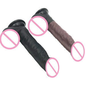 Mince <span class=keywords><strong>Anal</strong></span> godemichet <span class=keywords><strong>Anal</strong></span> gode noir réaliste doux Flexible corps sûr réaliste Silicone gode Silicone bouchons anaux - Product Image 4