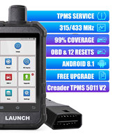 LAUNCH Creader TPMS 5011 V2 WIFI actualización herramienta de diagnóstico 12 funciones de reinicio 315/433MHZ 2,4 Ghz herramienta de diagnóstico de activación