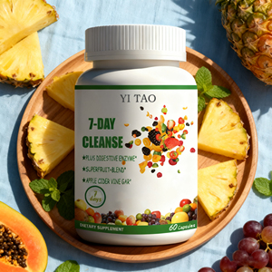 Organic 7 Day Cleanse Capsules, Total Body Detox & Liver Support, Gentle Overnight Cleanse, Non-GMO, 60 capsules supply - Product Image 2