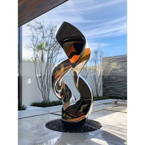 ANW6651 Luxury Custom Made Art Deco Stainless Steel Decorative Sculpture Indoor Outdoor <b>Spaces</b> 304 Metal <b>Decoration</b> Anniversary - Product Image 4