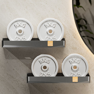 Bathroom Storage <b>Rack</b> Rectangular 50X30CM Wall Mounted Single Layer Durable <b>Shower</b> Organizer - Product Image 3