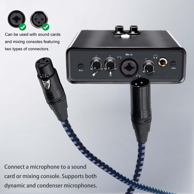 High Quality Audio Speaker Mic 3 Pin Xlr Male to Xlr Female Snake Cable for Studio Professional Microphone Mixer Hifi
