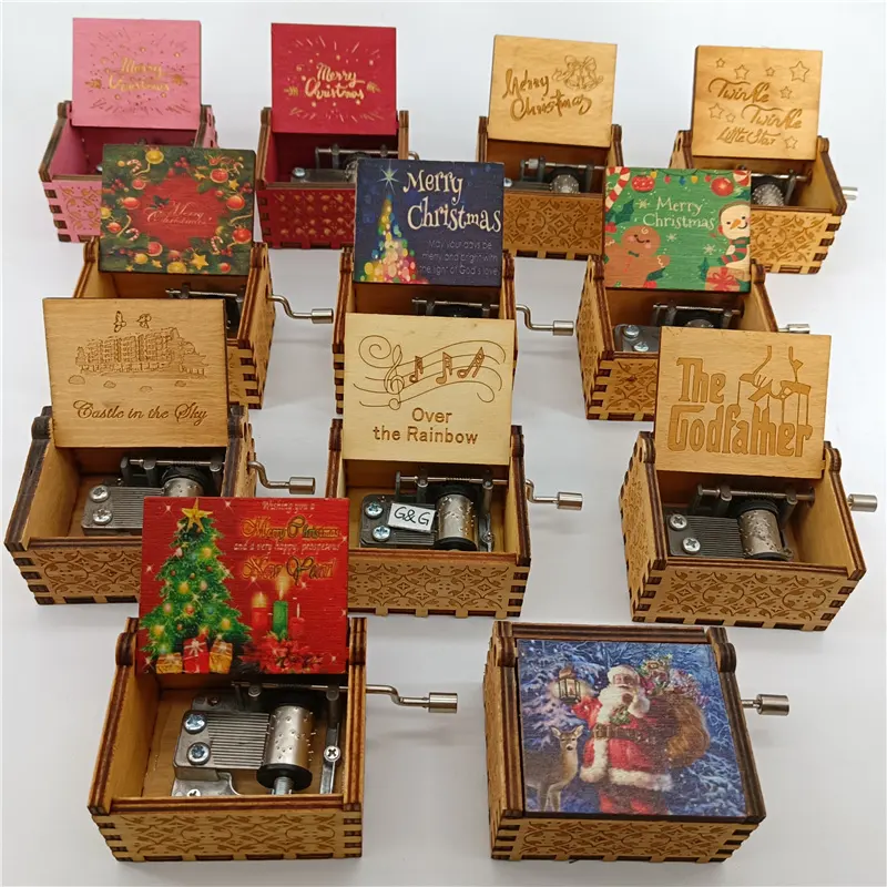 Wholesale Custom Song Music Box Christmas Promotional Gift