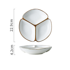 Luxury Porcelain Afternoon Fruit Tray Set Lightweight Ceramic Plate for Living Room <b>Teacup</b> Decoration Hotel Use - Product Image 3