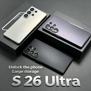 สมาร์ทโฟน S 26 Ultra Golden 5G พร้อมกล้องสามตัวและดีไซน์หน้าจอโค้ง - Product Image 1