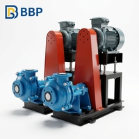 Pompa Lumpur Sentrifugal Horizontal Hemat Energi Pompa Aliran Besar untuk Utilitas Pembangkit Listrik