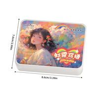 Nouvelle série Jiugongge Rainbow Flower Language Gel UV Halo Dye Poudre de dégradé Fard à joues solide Vernis à ongles certifié MSDS