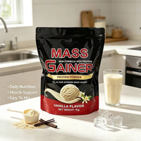 1 kg de poudre de protéines de lactosérum à la vanille OEM/ODM, teneur élevée en protéines, croissance musculaire, complément nutritionnel après l'entraînement, nutrition pour la salle de sport