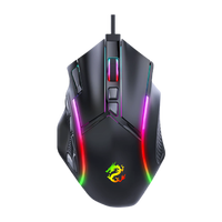 Souris de jeu filaire RGB, 12 boutons programmables, 1200-7200 DPI, prise en charge du logiciel, accessoires informatiques, souris durable pour l'e-sport