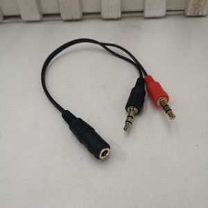 3.5Mm Audio <b>Splitter</b> <b>Cable</b> 1 Female To 2 Male Connector For Computer Headphone Microphone Adapter - Product Image 3