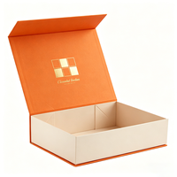 Emballage en carton écologique avec logo, fermeture magnétique, boîte cadeau pliable en papier magnétique personnalisée avec logo