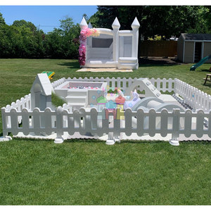 Equipo de Juegos Infantil para Exteriores, Piscina de Pelotas Portátil con Tobogán, Valla de Juego Interior Suave, Plástico para Niños Pequeños - Product Image 4