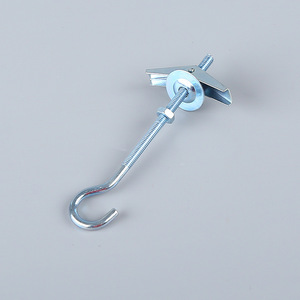 ตะขอแขวนเพดานรูปธง Cenfeng Orchid Hook Iron M4 90 มม. ชุบสังกะสี สำหรับแขวนโคมไฟเพดาน - Product Image 2