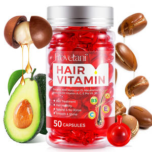 FROVETANI Melembapkan Secara Mendalam Menutrisi Menghaluskan Menyehatkan Minyak Perawatan Rambut <span class=keywords><strong>Vitamin</strong></span> C E Kapsul Softgel Kapsul <span class=keywords><strong>Vitamin</strong></span> Rambut B5 - Product Image 3