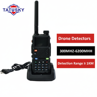 Détecteur de drones FPV portable, détecteur de drones UAV à haute altitude, équipement de positionnement portable, spectre de fréquences 300-6200 MHz