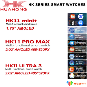 Jam Tangan Pintar Seri HK11 Original Baru 2026 Layar AMOLED 1GB Rom HK10 HK11 Mini+ Pro Max ULTRA3 Seri 10 11 <span class=keywords><strong>Smartwatch</strong></span> - Product Image 3