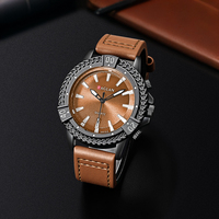 WJ-11530 Nouvelle Arrivée Vente Chaude Montre Homme en Cuir à Quartz Tendance Prix Usine Vente en Gros