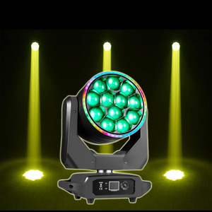 Faro LED mobile a testa mobile con fascio a gamma larga e zoom, controllo multiplo 4in1, per feste, eventi, teatro, matrimoni, DJ, bar, discoteche - Product Image 3