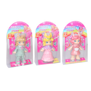 Jouet anti-stress extensible à presser, poupée princesse en plastique souple, modèle petite fille avec articulations mobiles - Product Image 6