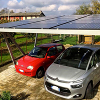 Abri voiture énergie solaire résidentiel/commercial PV Carport EV chargeant un auvent solaire pour véhicules