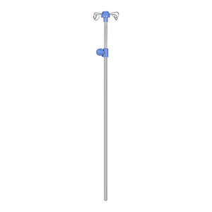 Top Screw Type <b>Bed</b> Insertion Pole Stainless Steel Adjustable Height IV Stand For Medical Nursing <b>Beds</b> - Product Image 2