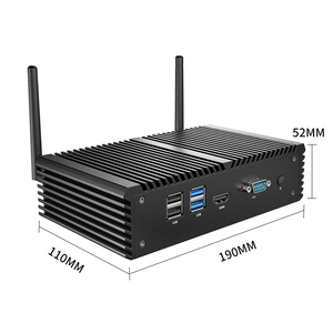 Com 4 Usb端口Ddr4内存准系统千兆Pfsense <span class=keywords><strong>6</strong></span>局域网堡垒电脑英特尔4405U 4415U工业台式微型电脑 - Product Image 4