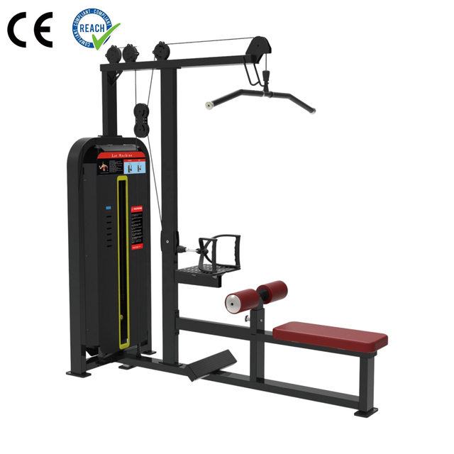 VIGFIT Professional Heavy Duty Steel Lat Pulldown Machine with Seated Row & Low Row Combo for Commercial Back Exercise