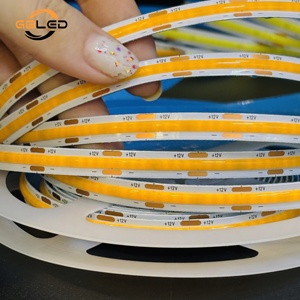 Lampu Strip <span class=keywords><strong>LED</strong></span> COB Efisiensi Tinggi 12V 24V 320LEDs/M Tanpa Titik CRI90 2700K 3000K 4000K 6500K untuk Furnitur Kabinet Kamar Tidur CE RoHS - Product Image 1