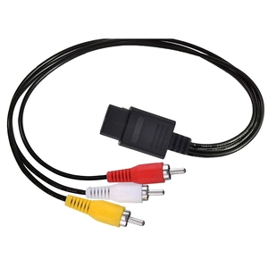 Cable adaptador <span class=keywords><strong>de</strong></span> audio y video AV compuesto para TV, cable RCA 64 N 3 para Super <span class=keywords><strong>SNES</strong></span>, Game Cube GC, accesorios - Product Image 2