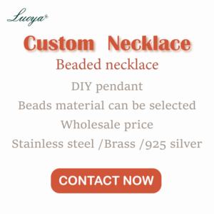 Fabricante personalizado collar Acero inoxidable latón 925 Plata chapado en oro madera perla Piedra Natural collar con cuentas - Product Image 1