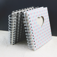 Ensemble de cahiers à grille spirale Kawaii Sweet & Cool petits journaux pour filles Creative INS Style école papeterie cadeau papier couverture