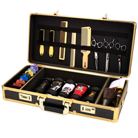 Grande boîte à outils personnalisation barbier beauté et cheveux boîte à outils ciseaux peigne rasoir