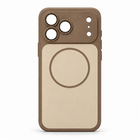 Coque de téléphone magnétique anti-chute mate de luxe C0541 pour iPhone 17 Air 16 15 14 13 12 11 18 Pro Max