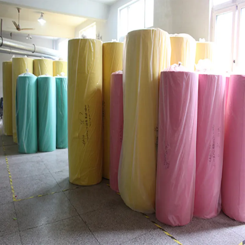 เป็นมิตรกับสิ่งแวดล้อมเหนียวและโพลีเอสเตอร์เข็มเจาะผ้า Nonwoven ผ้าม้วน