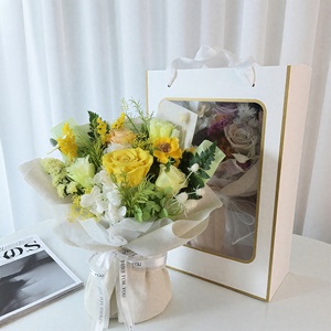 <span class=keywords><strong>Bouquet</strong></span> Immortel 5 <span class=keywords><strong>Fleurs</strong></span> <span class=keywords><strong>Séchées</strong></span> et Naturelles Fait Main Écologique Transfrontalier pour la Saint-Valentin Noël Anniversaire Cadeau - Product Image 4
