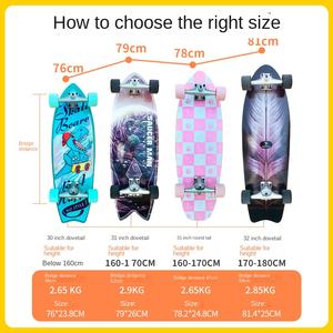 กระดานเล่นสเก็ตบอร์ดแบบเดี่ยว ทำจากอลูมิเนียมอัลลอยด์ สำหรับผู้เริ่มต้น เล่นได้ทั้งชายและหญิง ป้องกันการลื่น เหมาะสำหรับเล่นสเก็ตบอร์ด เล่นเซิร์ฟ และออกกำลังกาย - Product Image 4