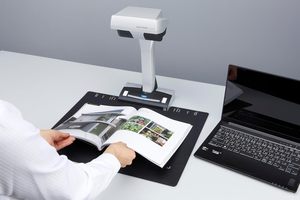 เครื่องสแกนเอกสารแบบเหนือศีรษะ ScanSnap <span class=keywords><strong>SV600</strong></span> พร้อมพอร์ต USB รับประกัน 10 ปี สีดำ - Product Image 5