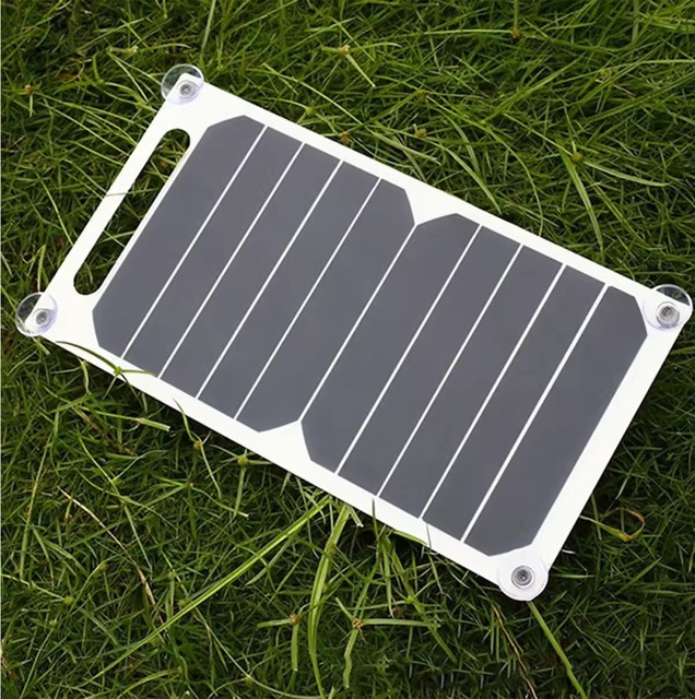 Portable Lightweight 24% Efficiency Sunpower Cells Flexible Solar Panel 5W 5.5V USB Output Mobile Phone Charger High Efficient