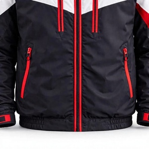 Chaqueta Casual Acolchada para Hombre, con Bloques de Color, Cortavientos, Transpirable, Cierre de Cremallera, Estilo Deportivo, para Invierno, Material de Nailon y Poliéster - Product Image 4