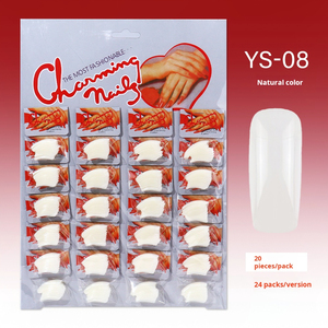 480pcs ABS <b>Nail</b> Tips Set Natural Clear <b>Extension</b> False <b>Nails</b> Customizable for Manicure Salon - Product Image 3