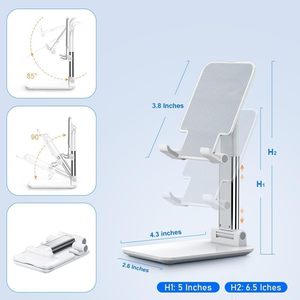 Soporte Portátil para Teléfono con Altura Ajustable, Soporte Plegable para Teléfono Celular para Escritorio - Product Image 2