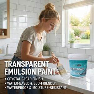 Pintura Impermeable Transparente a Base de Agua de Bajo Precio, Ecológica, No Tóxica y Duradera - Product Image 3