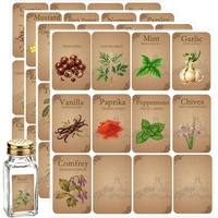 Étiquettes personnalisées pour pots et bouteilles d'épices, étiquettes vintage pour apothicaire, autocollants vintage pour pots, armoire à épices