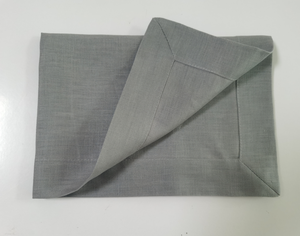 Napperons en lin bon marché en gros de couleur unie avec ourlet pour les mariages Restaurant Hôtel - Product Image 5