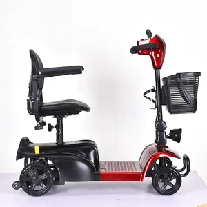 Uygun engelli pil pil yeni fırçasız üç tekerlekli bisiklet katlanabilir Scooter hareketlilik yetişkin elektrikli Scooter
