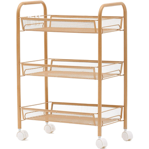 <span class=keywords><strong>Steelite</strong></span>-carrito de cocina de 3 niveles, carrito de Metal con cesta - Product Image 4