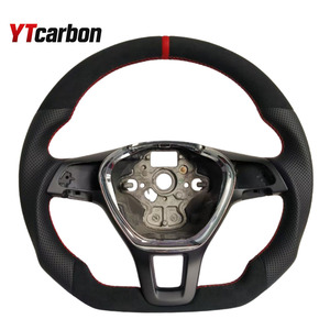 Volante de cuero personalizado YTcarbon para VW Glof 5 <span class=keywords><strong>6</strong></span> 7 MK7 <span class=keywords><strong>Polo</strong></span> <span class=keywords><strong>GTI</strong></span> Passat B8 CC Tiguan Jetta Arteon Variant Vento t-roc Cars - Product Image 6