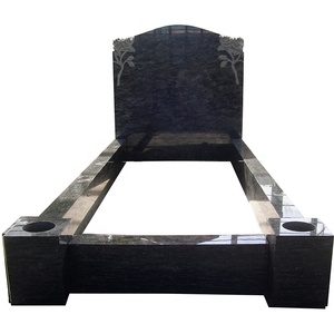 Europea Avbob lapidi di granito nero all'aperto tomba di pietra e lapide - Product Image 2