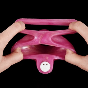 Anillo Vibrador de Silicona con Control Inalámbrico YOCY para Agrandamiento del Pene, Funda para Pene Elástica, Juguetes Sexuales para Masturbación Masculina - Product Image 1